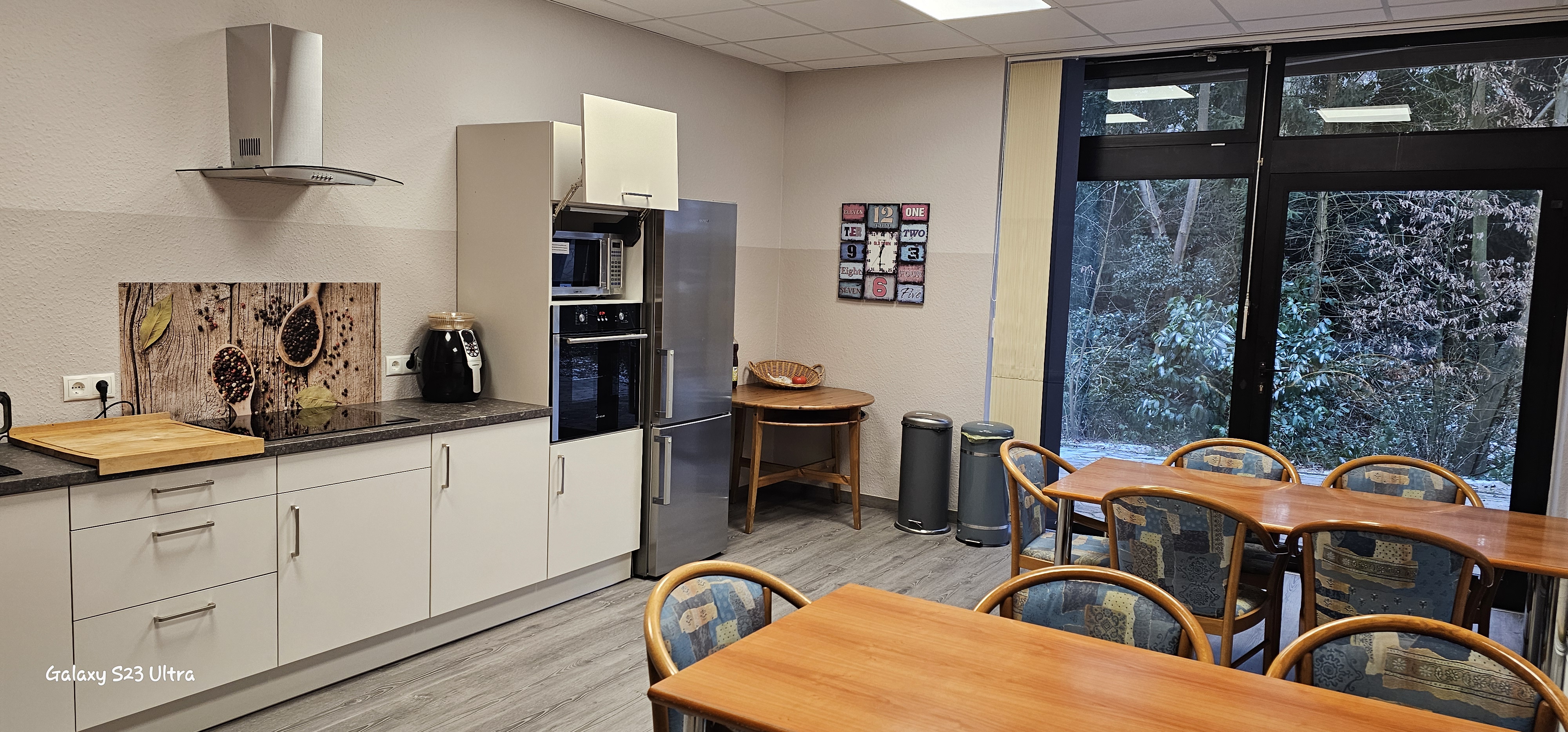 Die gemütliche Gästeküche Box im Aparthotel Höper